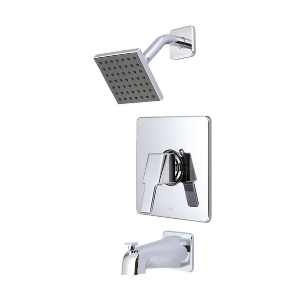 Olympia Faucets Single Handle Tub/Shower Trim Set, Wallmount, Polished Chrome T-2394
